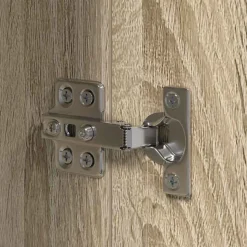 vidaXL Keukenkast Beige 35 x 50 x 180 cm Bewerkt hout