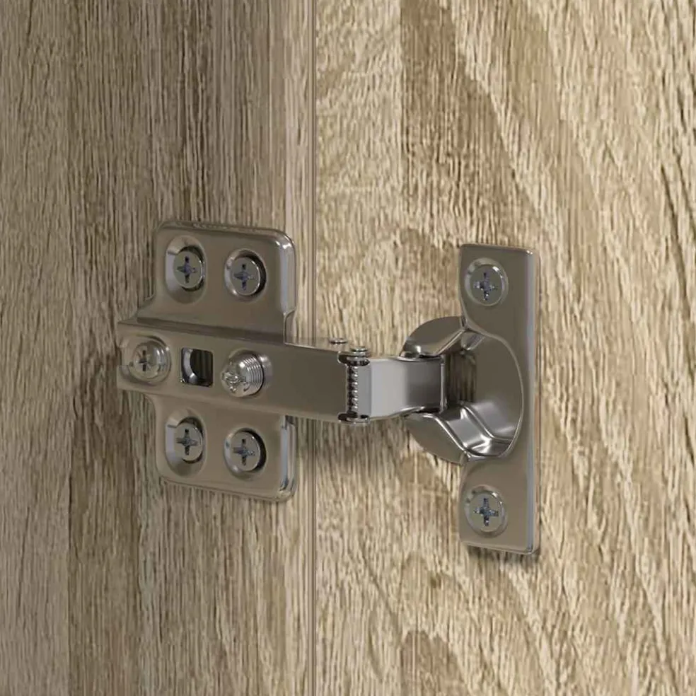 vidaXL Keukenkast Beige 35 x 50 x 180 cm Bewerkt hout