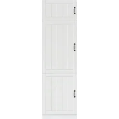 vidaXL Keukenkast Lucca bewerkt hout wit