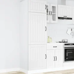 vidaXL Keukenkast Lucca bewerkt hout wit