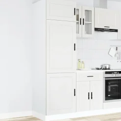 vidaXL Keukenkast Porto bewerkt hout wit