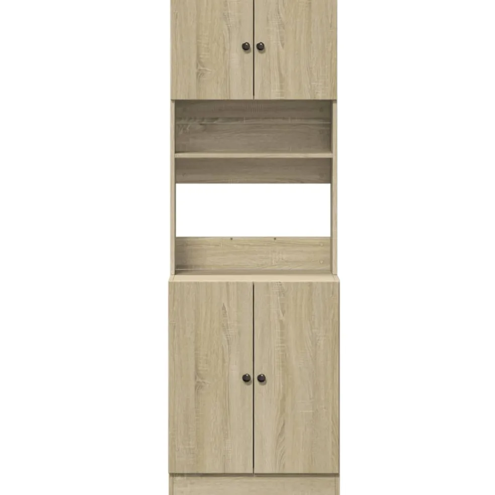 vidaXL Keukenkast 60x50x180 cm bewerkt hout sonoma eikenkleurig