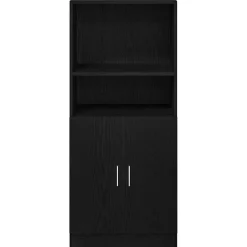 vidaXL Keukenkast 57x41,5x131,5 cm bewerkt hout zwart