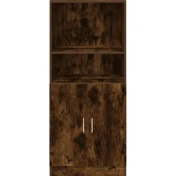 vidaXL Keukenkast 57x41,5x131,5 cm bewerkt hout gerookt eikenkleurig