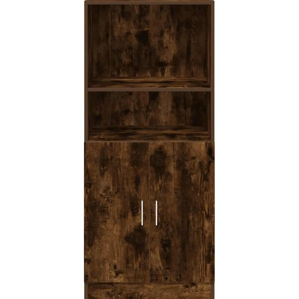 vidaXL Keukenkast 57x41,5x131,5 cm bewerkt hout gerookt eikenkleurig