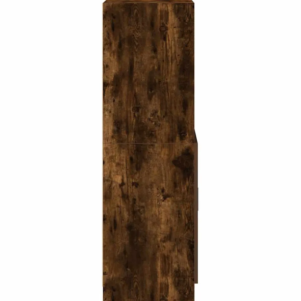 vidaXL Keukenkast 57x41,5x131,5 cm bewerkt hout gerookt eikenkleurig