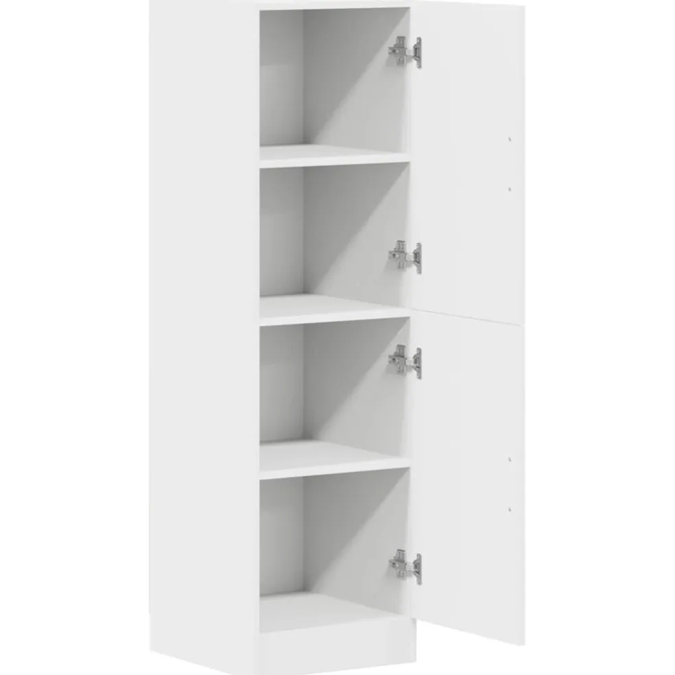 vidaXL Keukenkast 38x41,5x131,5 cm bewerkt hout wit