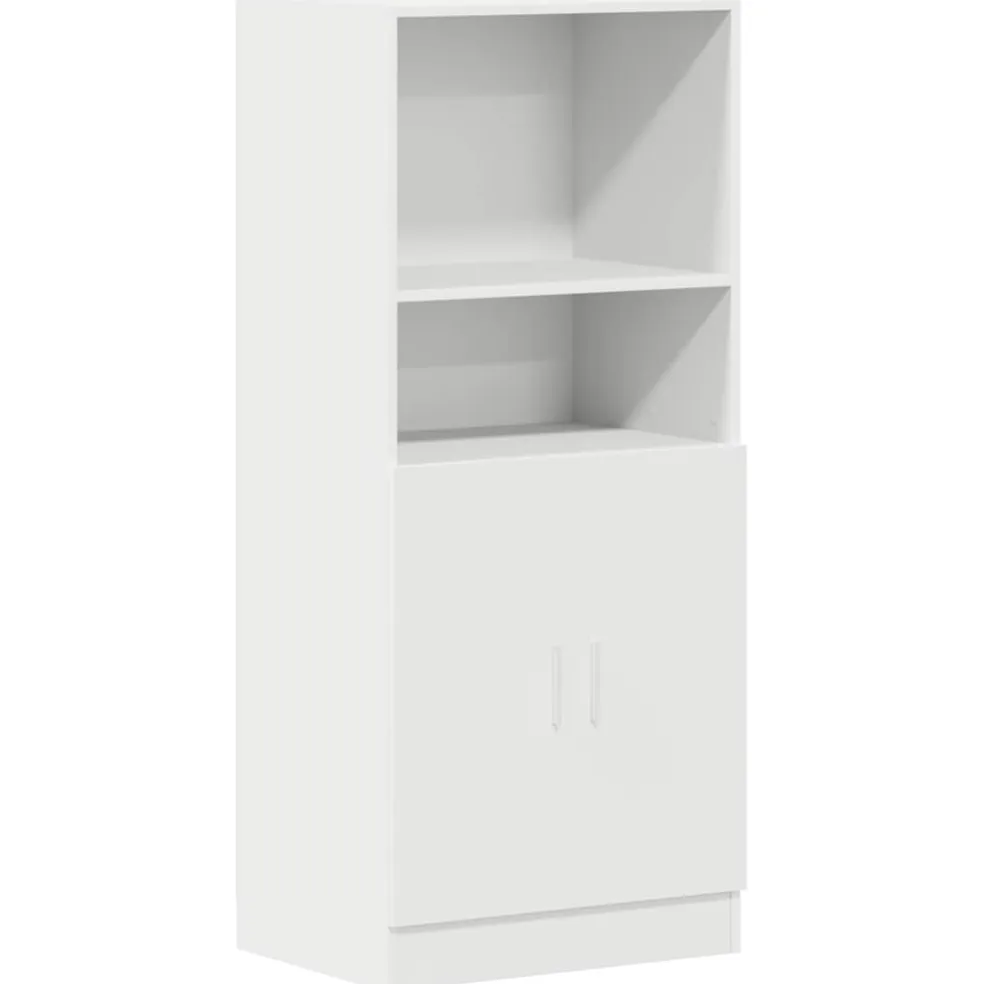 vidaXL Keukenkast 57x41,5x131,5 cm bewerkt hout wit