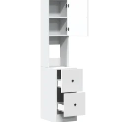 vidaXL Keukenkast 35x50x180 cm bewerkt hout wit