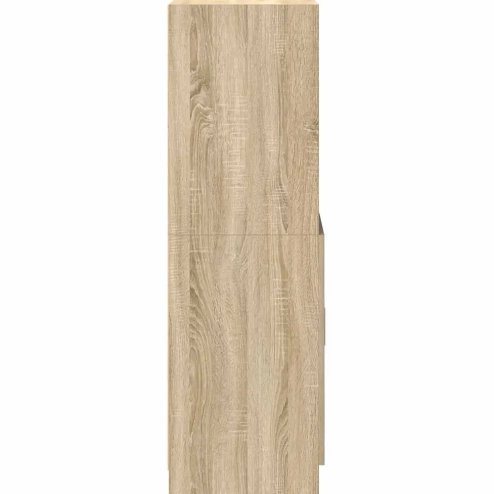 vidaXL Keukenkast 57x41,5x131,5 cm bewerkt hout sonoma eikenkleurig