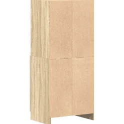 vidaXL Keukenkast 57x41,5x131,5 cm bewerkt hout sonoma eikenkleurig