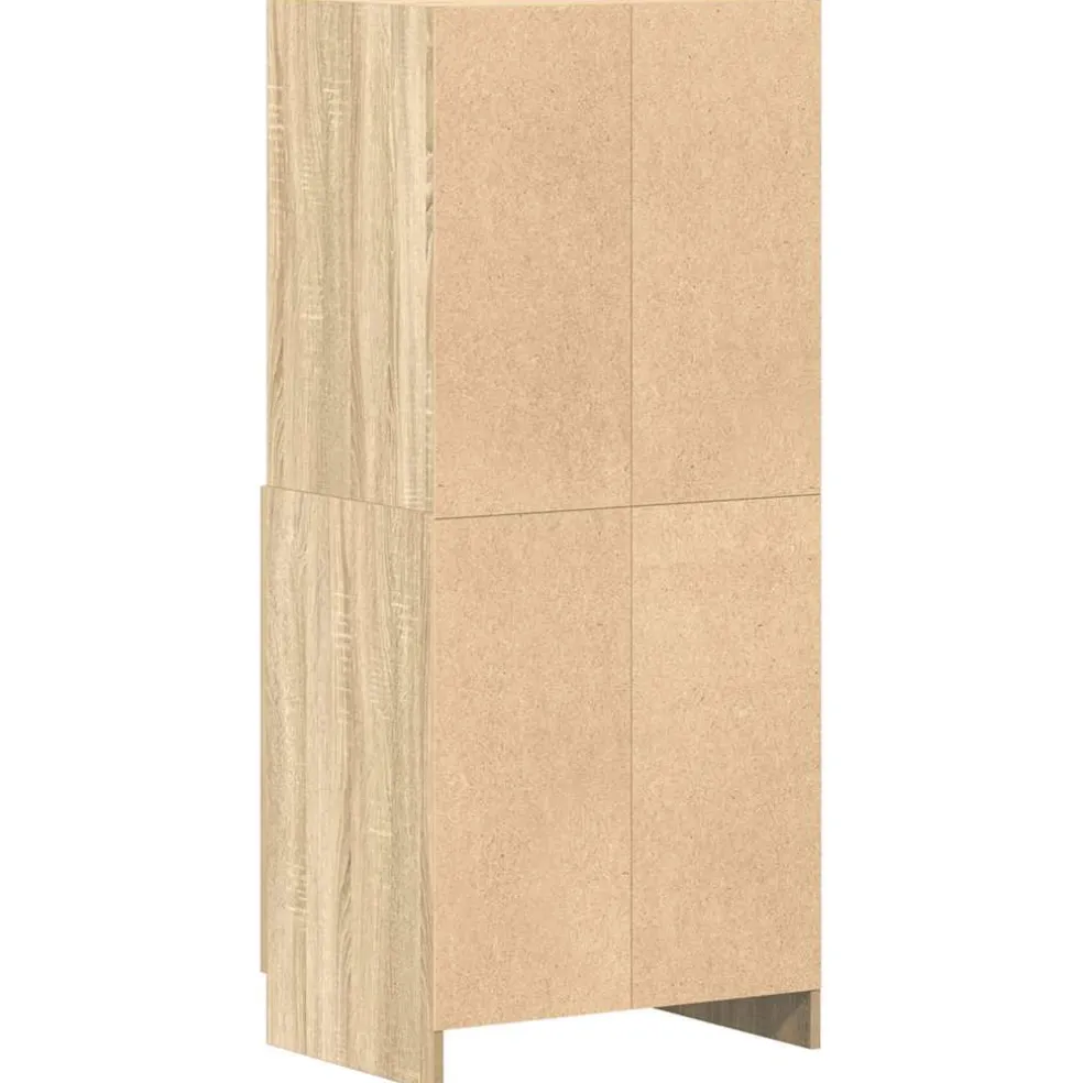 vidaXL Keukenkast 57x41,5x131,5 cm bewerkt hout sonoma eikenkleurig