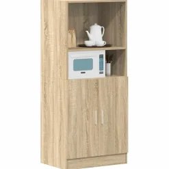 vidaXL Keukenkast 57x41,5x131,5 cm bewerkt hout sonoma eikenkleurig