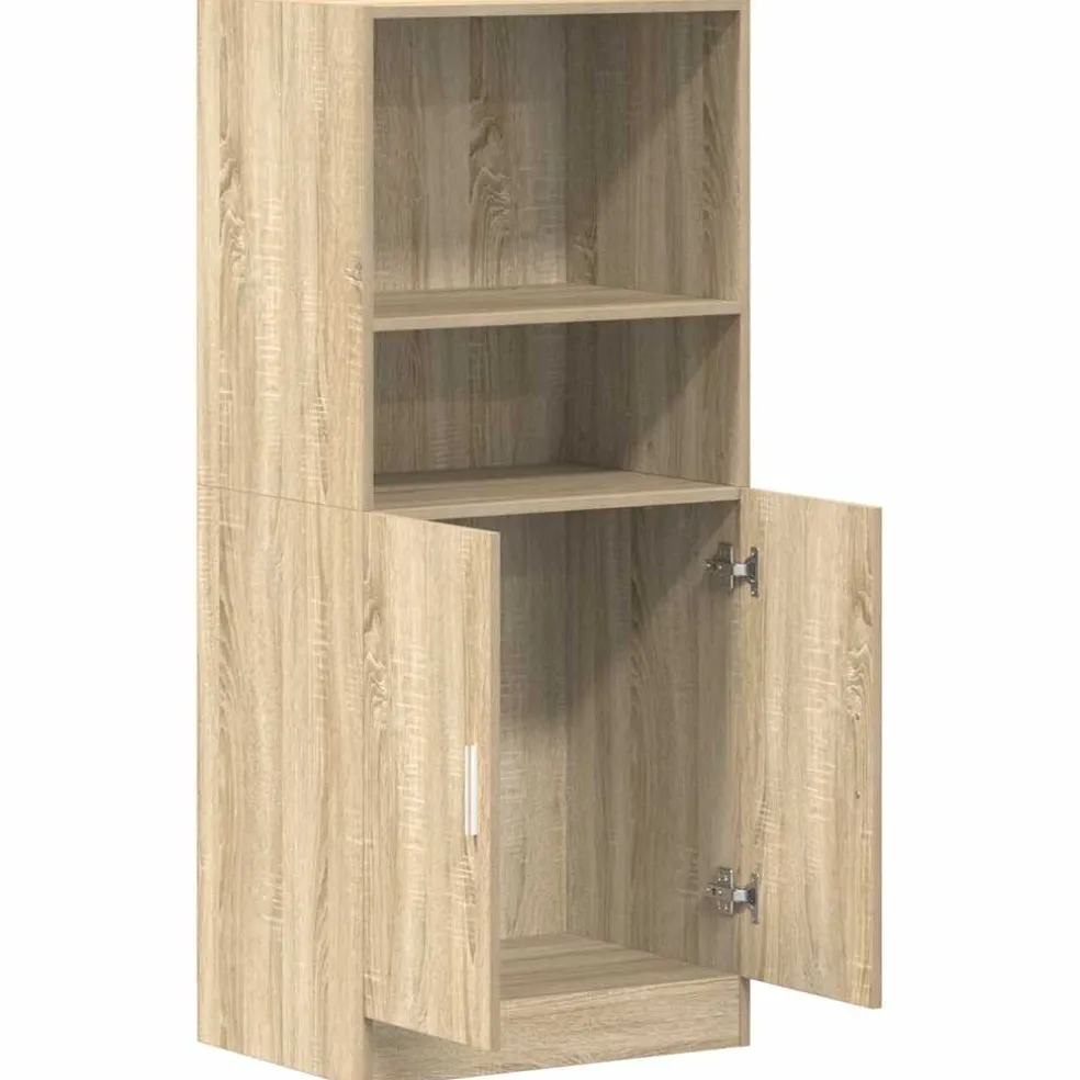 vidaXL Keukenkast 57x41,5x131,5 cm bewerkt hout sonoma eikenkleurig