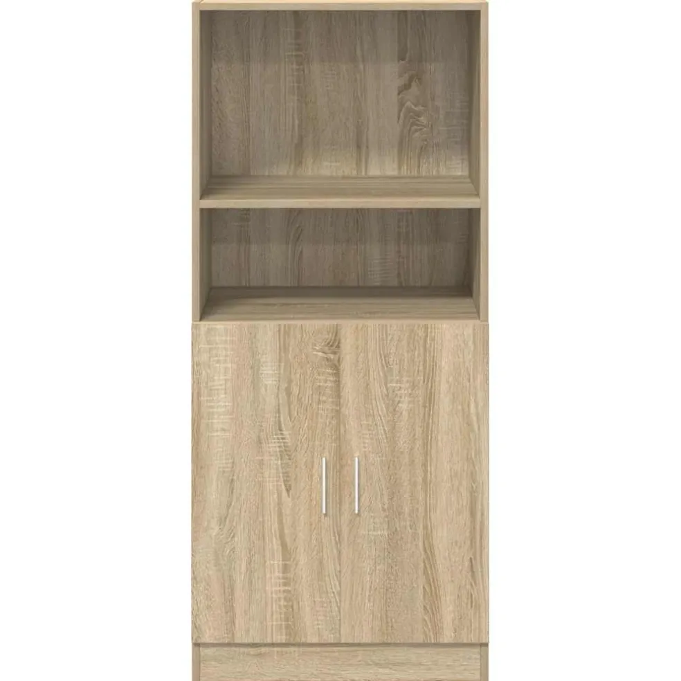vidaXL Keukenkast 57x41,5x131,5 cm bewerkt hout sonoma eikenkleurig