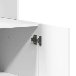 vidaXL Keukenkast 95x50x180 cm bewerkt hout wit
