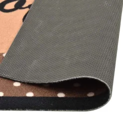 vidaXL Keukenmat wasbaar Coffee 45x150 cm bruin
