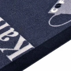 vidaXL Keukenmat wasbaar Coffee 45x150 cm blauw