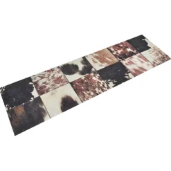vidaXL Keukenmat wasbaar dierenhuidprint 45x150 cm fluweel