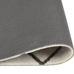 vidaXL Keukenmat wasbaar geblokt 45x150 cm fluweel
