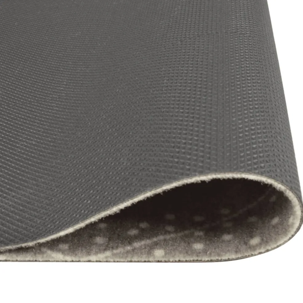 vidaXL Keukenmat wasbaar geruit 45x150 cm fluweel