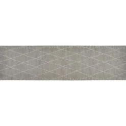 vidaXL Keukenmat wasbaar geruit 45x150 cm fluweel