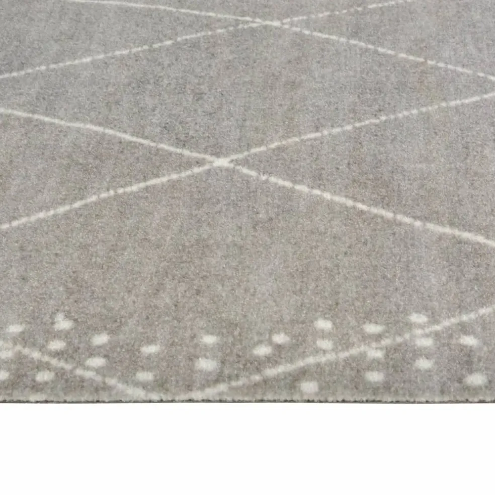 vidaXL Keukenmat wasbaar geruit 45x150 cm fluweel