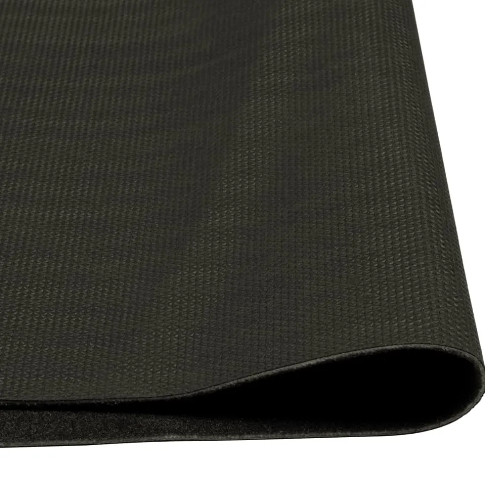 vidaXL Keukenmat wasbaar koffietekst 45x150 cm fluweel
