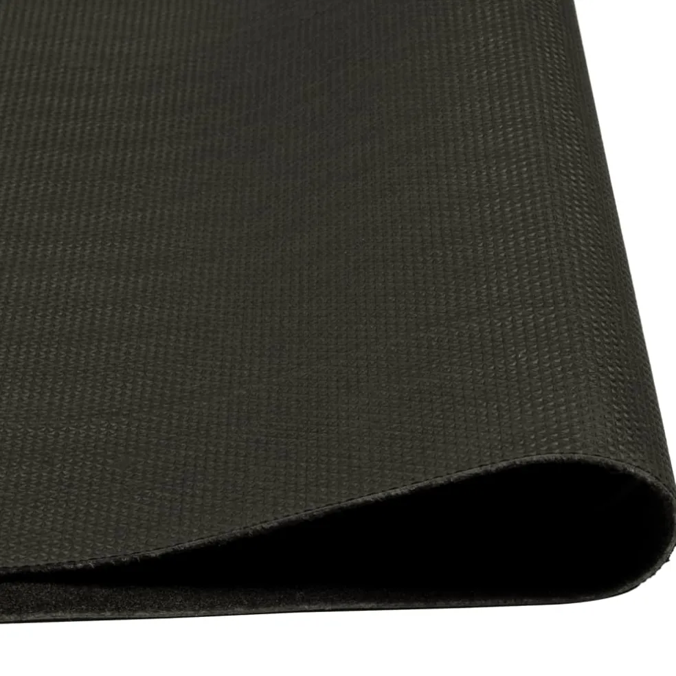 vidaXL Keukenmat wasbaar kopjeprint 60x300 cm fluweel zwart