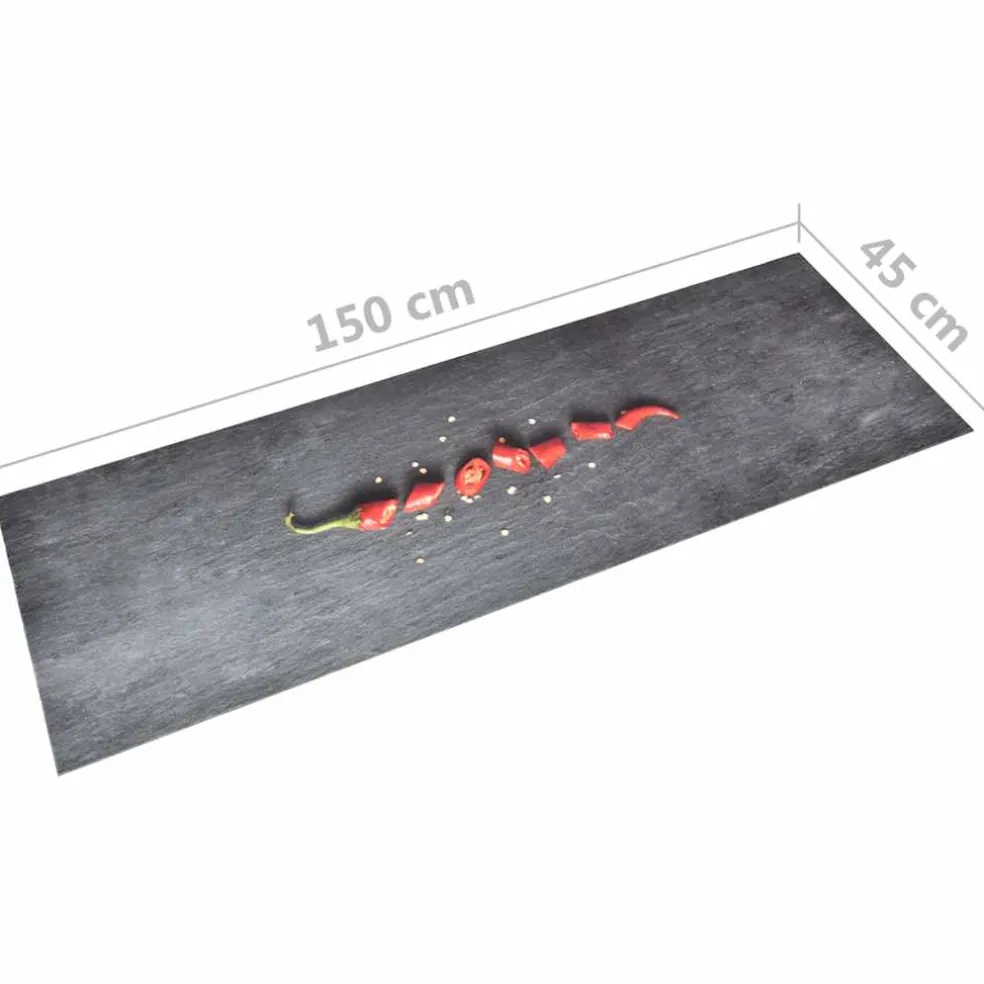 vidaXL Keukenmat wasbaar Pepper 45x150 cm