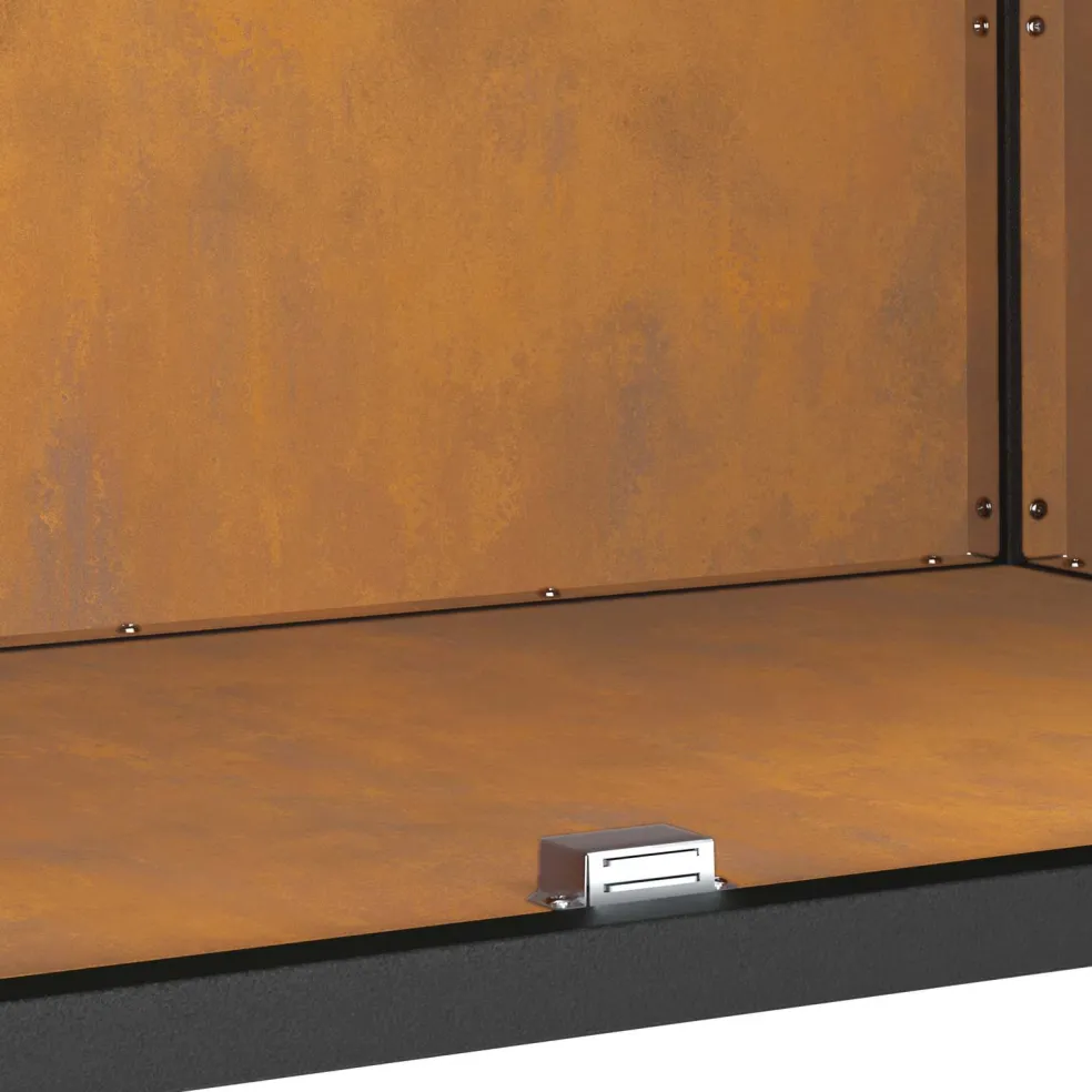 vidaXL Keukenopslag Kast HATTEM Roestig 90 x 50 x 92 cm Staal