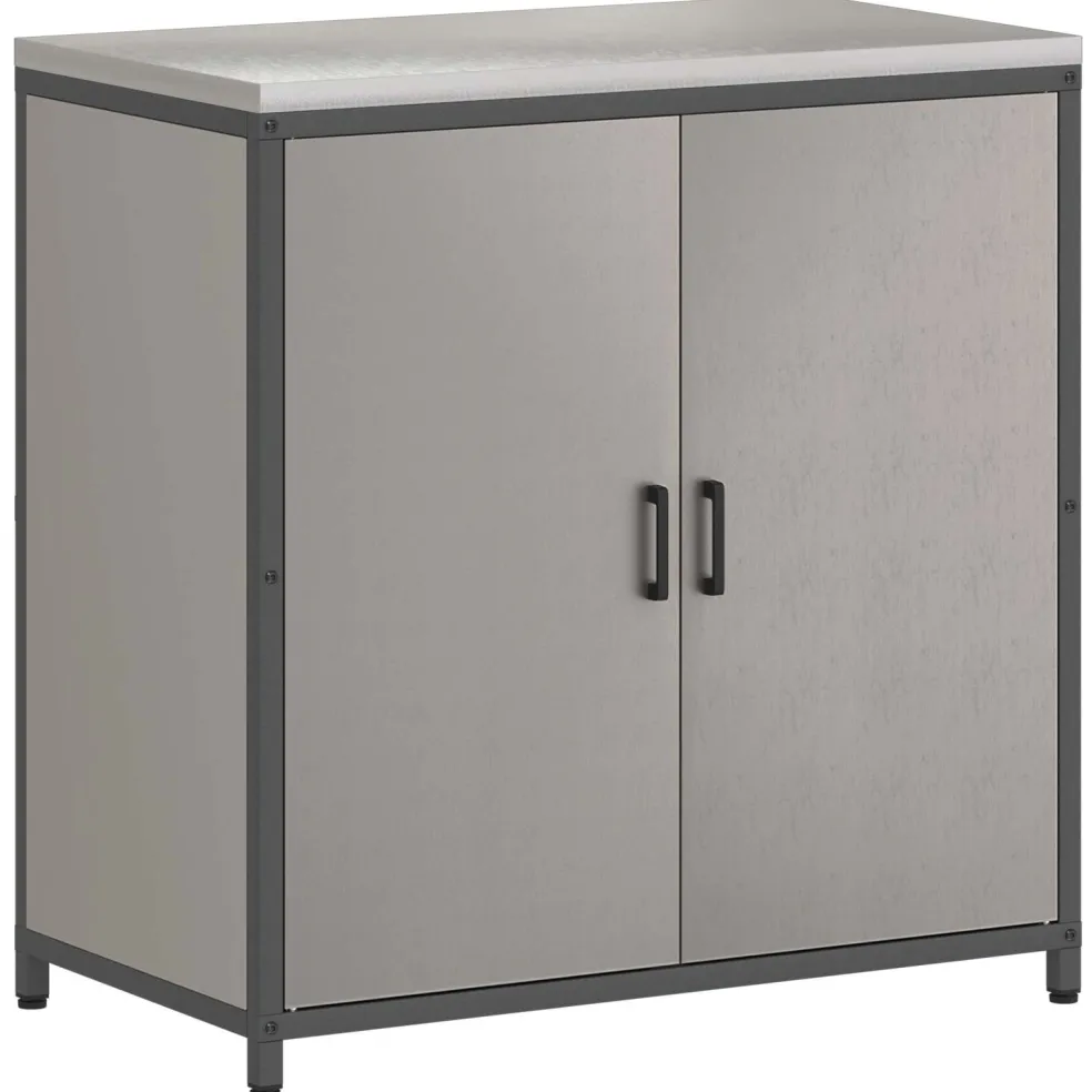 vidaXL Keukenopslag Kast HATTEM Roestig 90 x 50 x 92 cm Staal