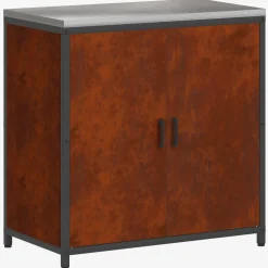 vidaXL Keukenopslag Kast HATTEM Roestig 90 x 50 x 92 cm Staal
