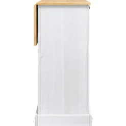 VidaXL Keukenopslag met lade Wit en Honing Was 112 x 70 x 91,5 cm