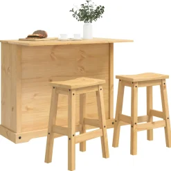 vidaXL Keukenopslag 2 st Honing Wax 112 x 77 x 90 cm