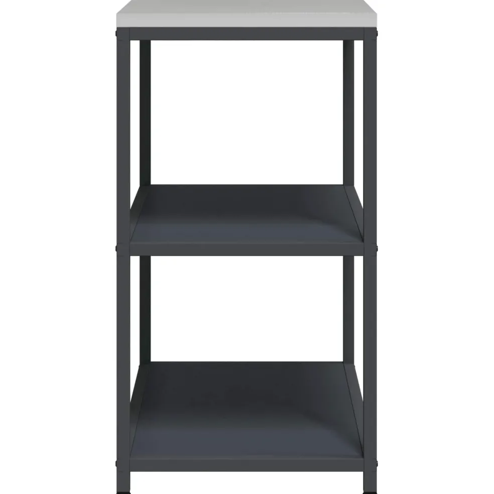 vidaXL Keukenplankeenheid HATTEM Antracietkleurig 90 x 50 x 92 cm
