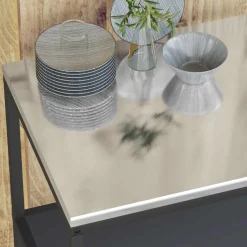 vidaXL Keukenplankeenheid HATTEM Antracietkleurig 90 x 50 x 92 cm