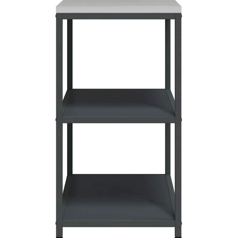 vidaXL Keukenplankeenheid HATTEM Antracietkleurig 90 x 50 x 92 cm