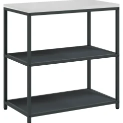 vidaXL Keukenplankeenheid HATTEM Antracietkleurig 90 x 50 x 92 cm