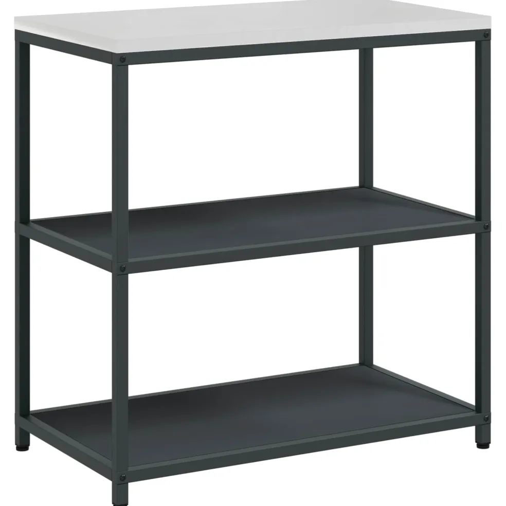 vidaXL Keukenplankeenheid HATTEM Antracietkleurig 90 x 50 x 92 cm