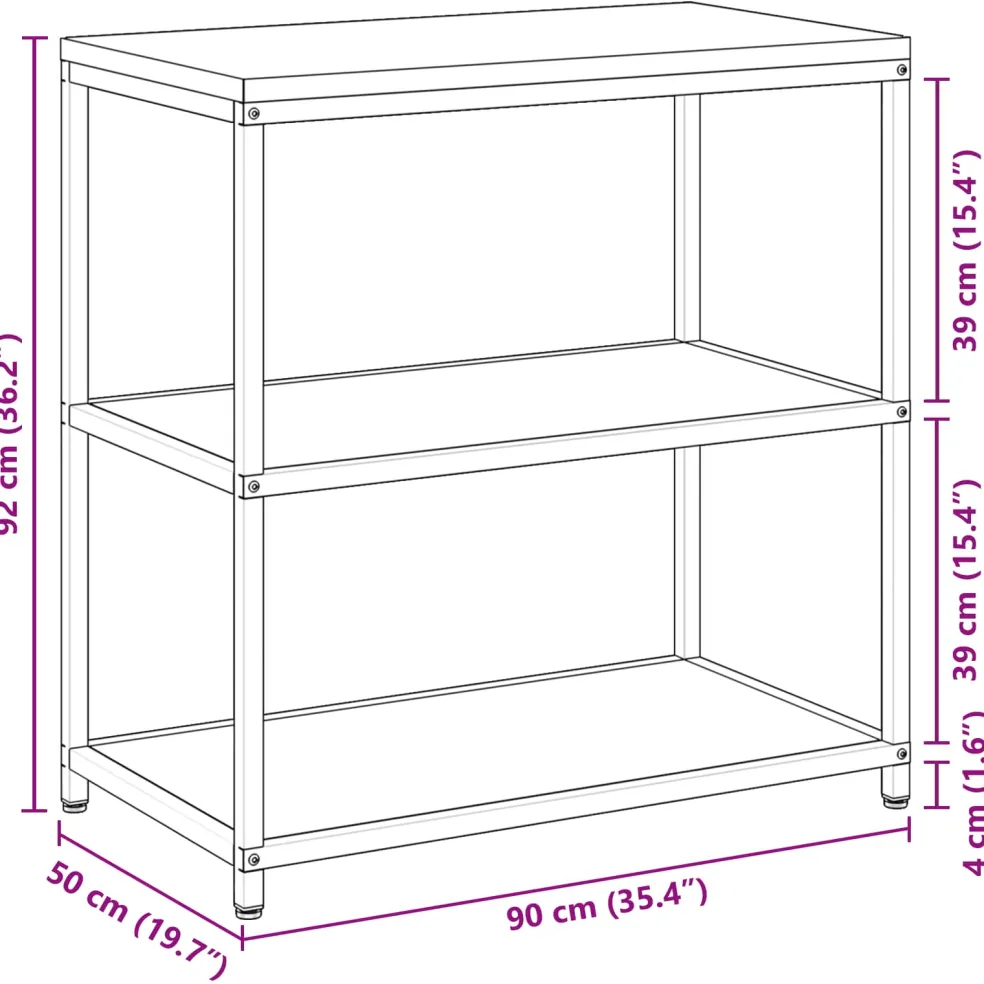 vidaXL Keukenplankeenheid HATTEM Zilverkleurig 90 x 50 x 92 cm Staal