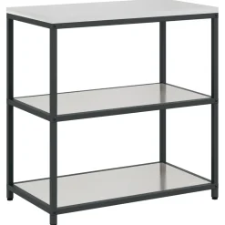 vidaXL Keukenplankeenheid HATTEM Zilverkleurig 90 x 50 x 92 cm Staal