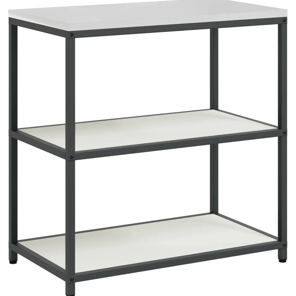 vidaXL Keukenplankeenheid HATTEM Wit 90 x 50 x 92 cm Staal