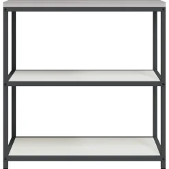 vidaXL Keukenplankeenheid HATTEM Wit 90 x 50 x 92 cm Staal