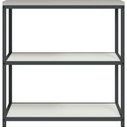 vidaXL Keukenplankeenheid HATTEM Wit 90 x 50 x 92 cm Staal