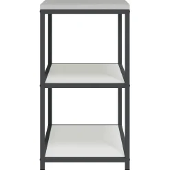 vidaXL Keukenplankeenheid HATTEM Wit 90 x 50 x 92 cm Staal