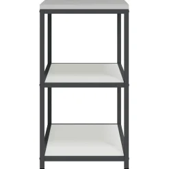 vidaXL Keukenplankeenheid HATTEM Wit 90 x 50 x 92 cm Staal