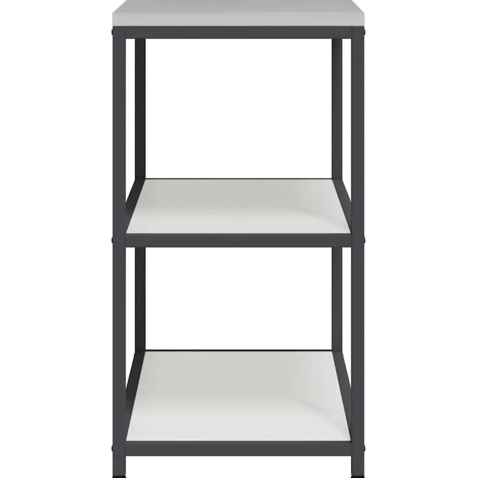 vidaXL Keukenplankeenheid HATTEM Wit 90 x 50 x 92 cm Staal