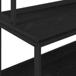vidaXL Keukenplank 5-laags 60 x 40 x 168 cm Bewerkt hout Zwart Eiken