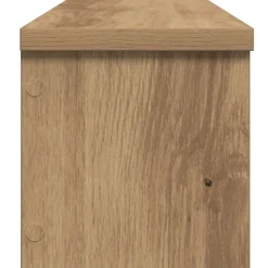 vidaXL Keukenrekken stapelbaar 2 st 50x15x16 cm artisanaal eikenkleur